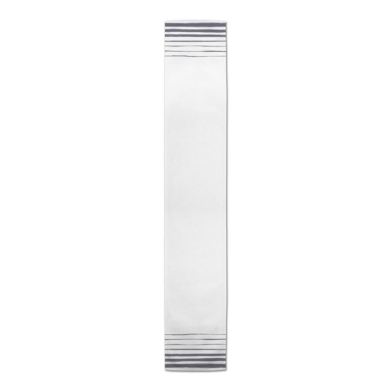 Dylon Table Runner, 90" x 16", Dark Gray
