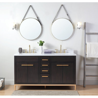 Ensemble de meuble-lavabo double 60 po