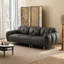 Coussin modulaire en cuir noir en microfibre-1301285059