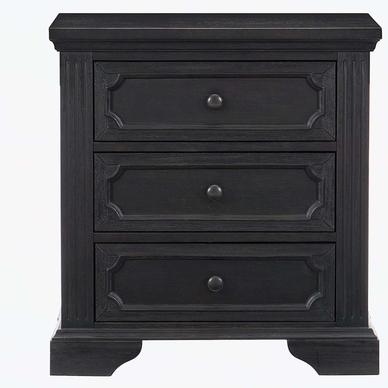 Table de chevet 3 tiroirs Traditional Design