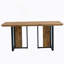 Table de salle à manger moderne et minimaliste moderne Le bureau d'ordinateur. Les tables de salle à manger sont utilisées dans la salle à manger, dans le salon 67 * 36 * 30, autocollant de panneau de densité, pulvérisation de tuyaux en fer,