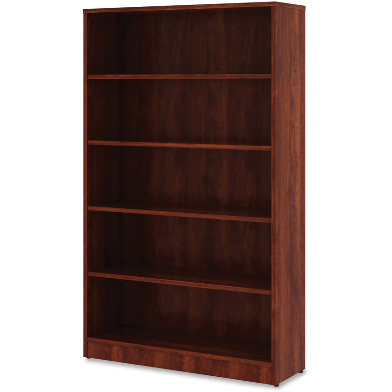 Orlanda Bookcase, Cherry, (5 Shelves) 60" H x 36" W x 12" D