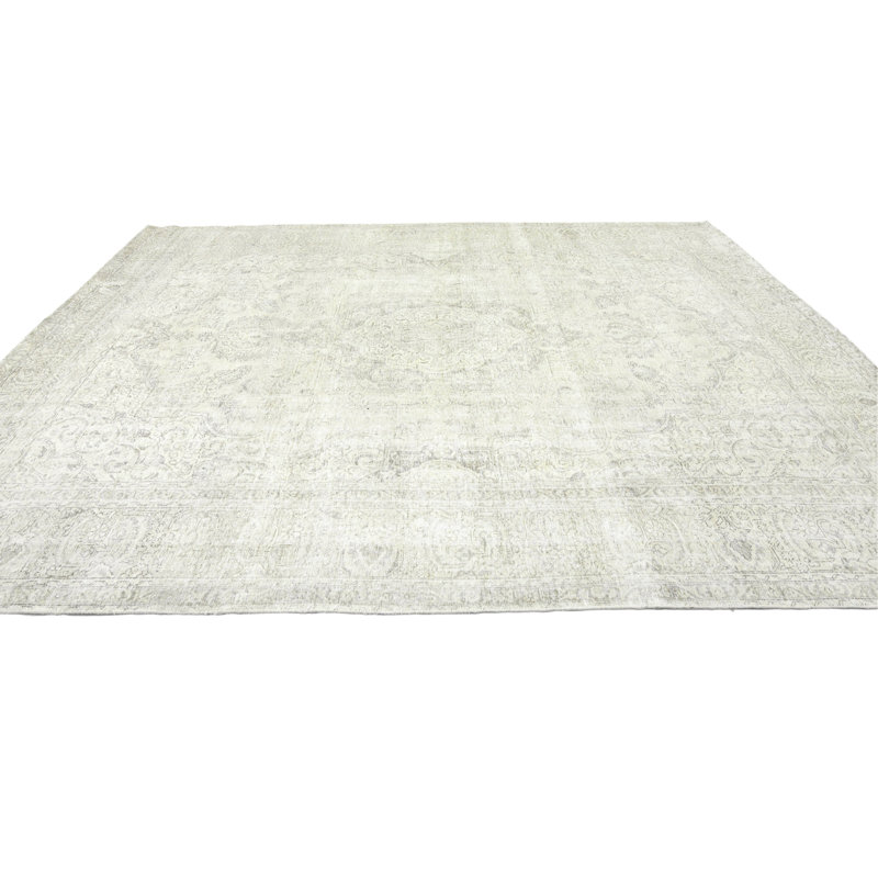 Cream Traditional 9X12 Oriental Area Rug