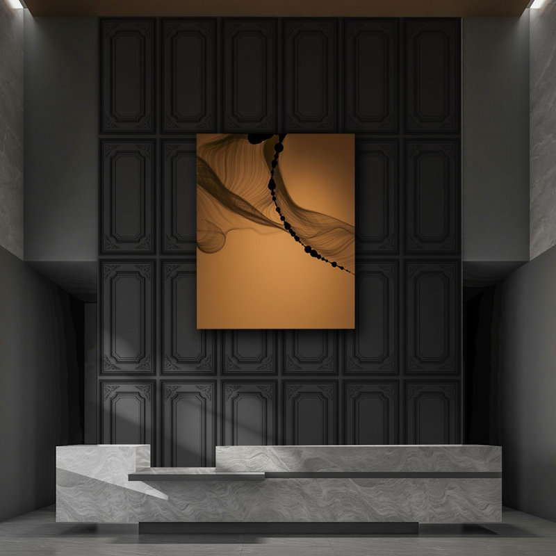 Carreaux de plafond tombant 24 po x 48 po Art3d, paquet de 12 panneaux muraux décoratifs 3D en PVC, 96 pieds carrés, Noir