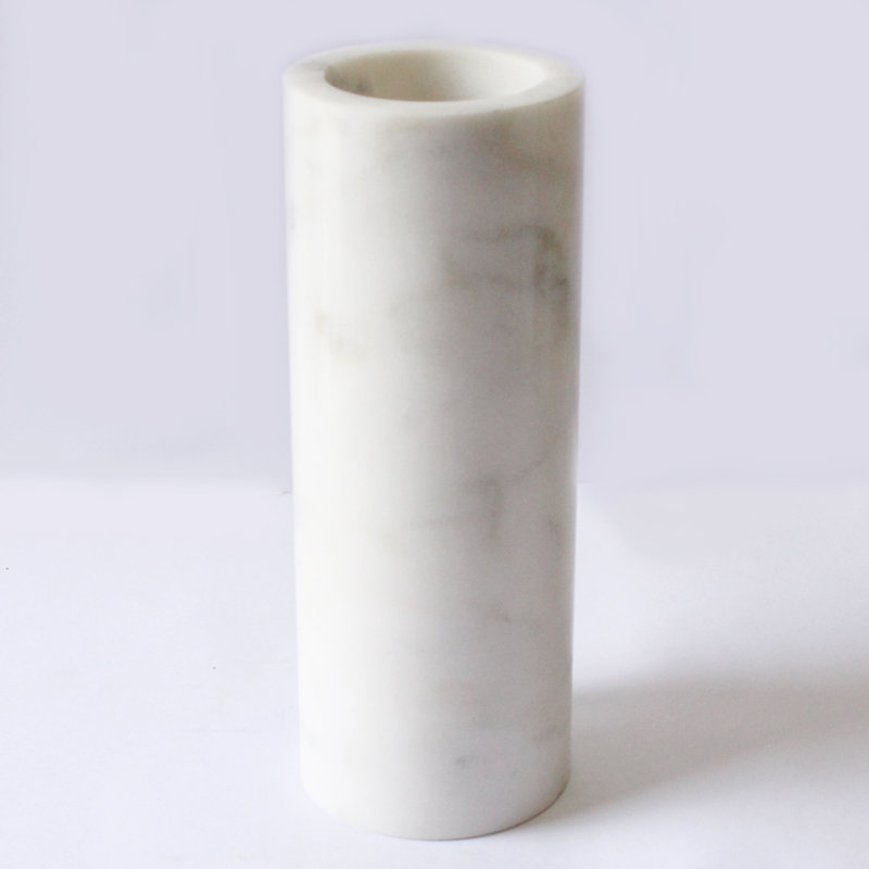 Vase de table en grès 8 "Matheson, Blanc