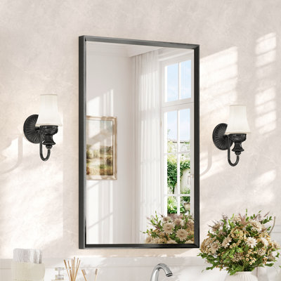 Bathroom Vanity Mirror with Tempered Glass and Aluminum Frame