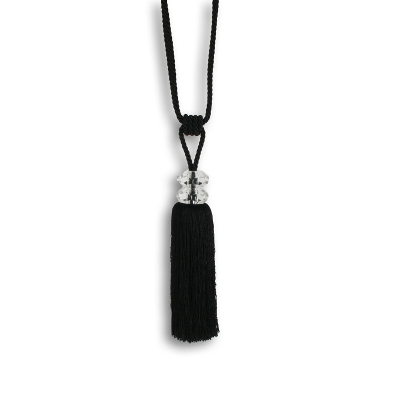 100% Polyester 6cm Curtain Holdback/Tieback, Black