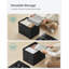 41cm Wide Faux Leather Square Solid Colour Cube Ottoman with Storage