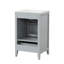 Meuble-lavabo de 20 po avec lavabo, armoire de salle de bain avec porte à fermeture douce-1426168511