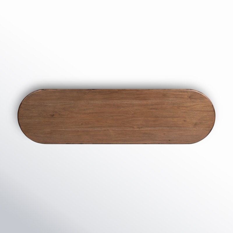 Paden 78'' W Solid Wood Console Table, Seasoned Brown