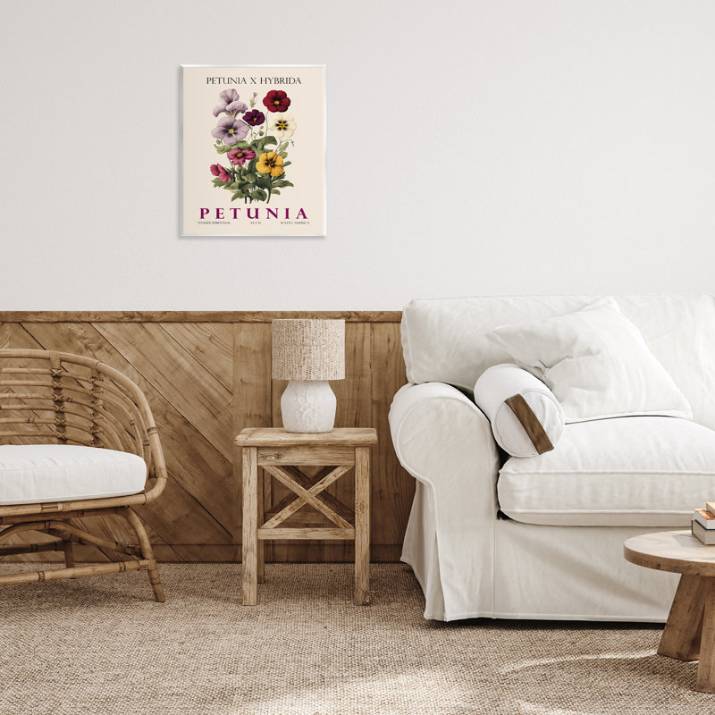 Natural Petunia Bundle Wall Plaque, design by Christopher Giampietro