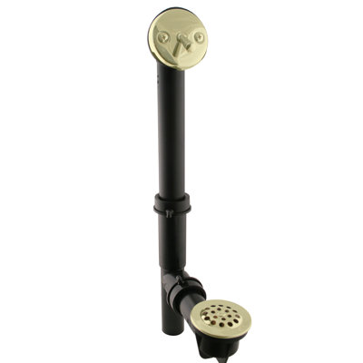 Trip Lever and Grid Cover Bathtub Leg Tub Drain with Overflow