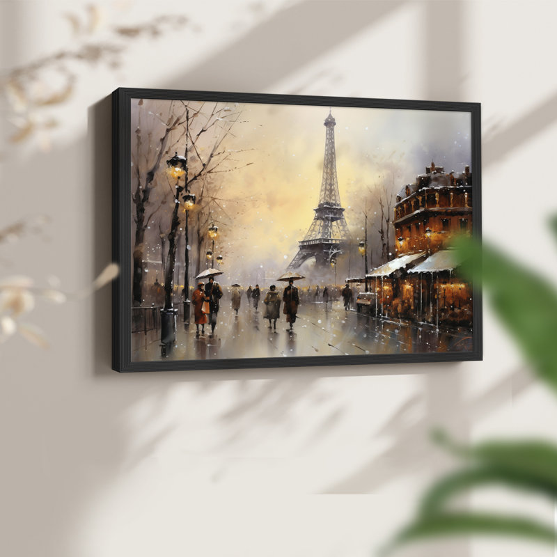 Chirstmas Art-CCCIX -Framed Print - Restickable, Noir, noir, noir, noir, H 16 po x l 20 po