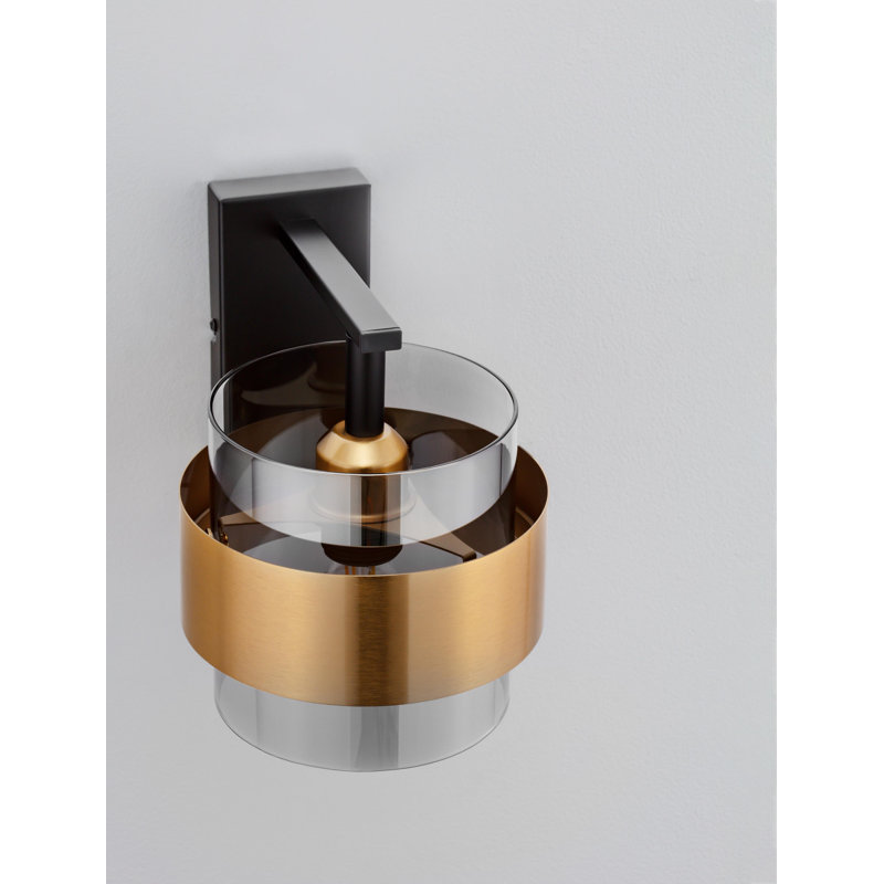 Metal & glass wallchiere