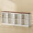 8 Cube Storage Organizer, Modern Bookcase Open Shelf For Living Room, Home Office, Walnut+white