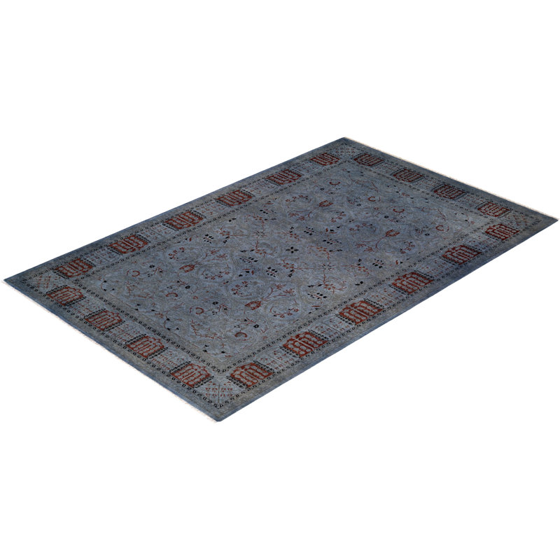 Fine Vibrance One-of-a-Kind 5'2" X 8' Hand Knotted Area Rug