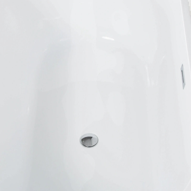 67.01'' x 31.11'' Freestanding Soaking Acrylic Bathtub