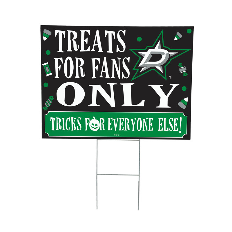 Enseigne de cour des Bruins de Boston, friandises d'Halloween pour les fans, Stars de Dallas
