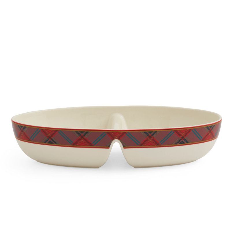Desserte ovale divisée 13 po Spode