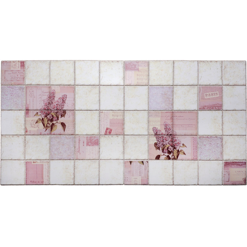 Panneau mural 3D 19 "x 38" en jaune (paquet de 5)