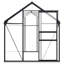 Serre Cadre en aluminium anthracite et transparent avec panneaux en polycarbonate-123383815