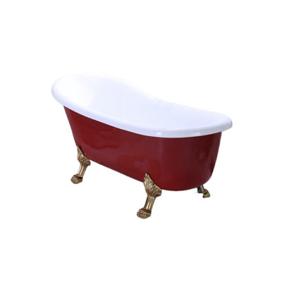 63'' x 29.1'' Soaking Acrylic Bathtub