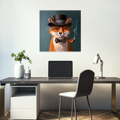 The Charming Mr. Fox Contemporary Fox Urban Forest Art