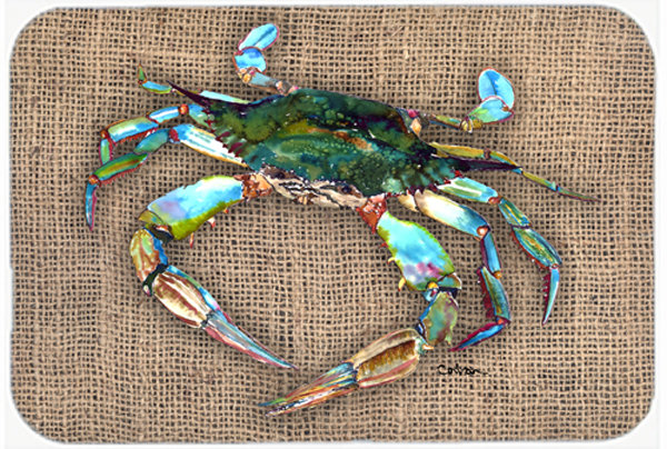 Crab Light Brown Glass Cutting Board