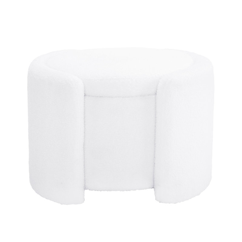 Rangement blanc avec revêtement - Molleton doux et confortable Cozy Boucle, compartiment caché, élégant et pratique, Blanc