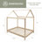 Khwaja Ozarks Solid Wood Kids House Bed-1854610500