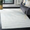 Emek Hand Woven Flat Weave Wool/Cotton Striped Rug in Aqua/Ivory