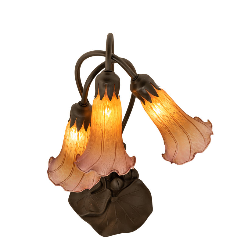 Wyndemere Table Lamp, Amber/Purple