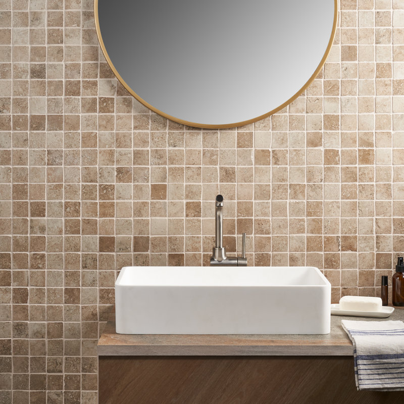 Alcazar 2" x 2" Porcelain Grid Mosaic Wall & Floor Tile, Delfi