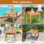 Table d'appoint en bois massif Stella-200338782