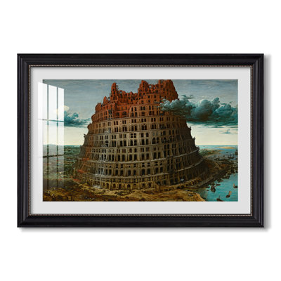 The Tower of Babel, c. 1568-Pieter Bruegel the Elder-Custom Framed Canvas