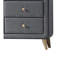 Commode en tissu gris clair