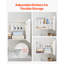 Armoire murale pour salle de lavage, armoire murale à 2 niveaux avec tablette réglable, armoire de rangement 36 po avec 2 portes, pour cuisine, salle de bain, buanderie, P 16 x 36 x 24 po (P x l x H), blanc