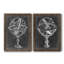 Armillary Sphere on Charcoal I - Ensemble de 2 impressions sur toile encadrées-677356416-677356422