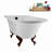 62" Streamline Clawfoot Tub,Tray,Drain, Clawfeet-101628986-102218230