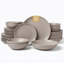 32-piece Stoneware Dinnerware Set, Matte Ceramic Plates And Bowls Set, Morandi Colour Tableware, Service For 8-131097980