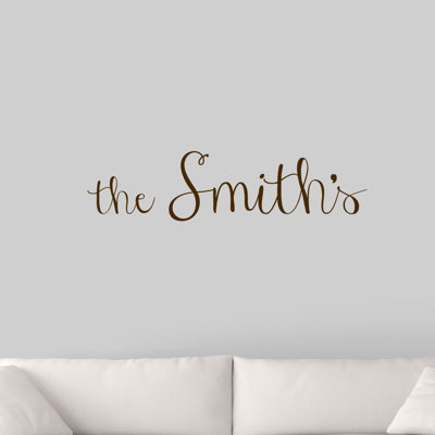 Text & Numbers Wall Decal