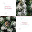 Arbre de Noël de 6 pi avec branches enneigées, 800 pointes, 61 branches de pin, base robuste et réaliste, plateforme stable