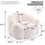 Canapé à compression Lotus, fauteuil à billes pour adultes avec anneau de traction pour faciliter le déplacement, aucun assemblage requis, convient à divers environnements-130551456