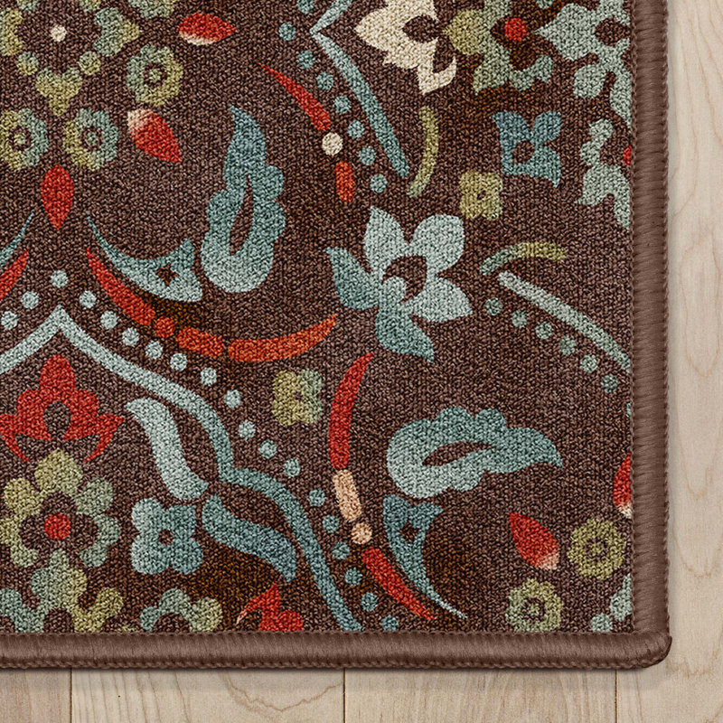 Tapis brun Gioanna Florence, Tapis de couloir 2 pi 7 po x 9 pi 10 po