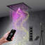 Pomme de douche thermostatique fixe avec valve brute-88097553