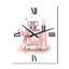 Horloge murale en métal rose-111742501