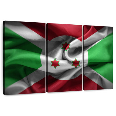 Rumpled Burundi Flag