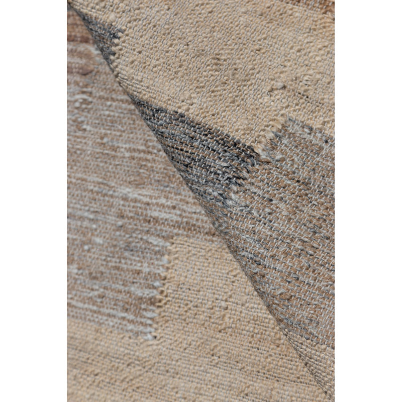Aquila Abstract Area Rug in Natural/Gray/Ivory, Rectangle 9' x 12'