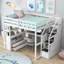 Lit mezzanine avec bureau et tablettes-390512914-390512915