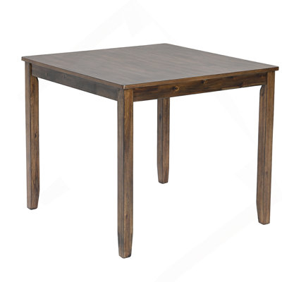 Wooden Dining Square Table, Kitchen Table for Small Space, 4 Person Dining Table by Winston Porter